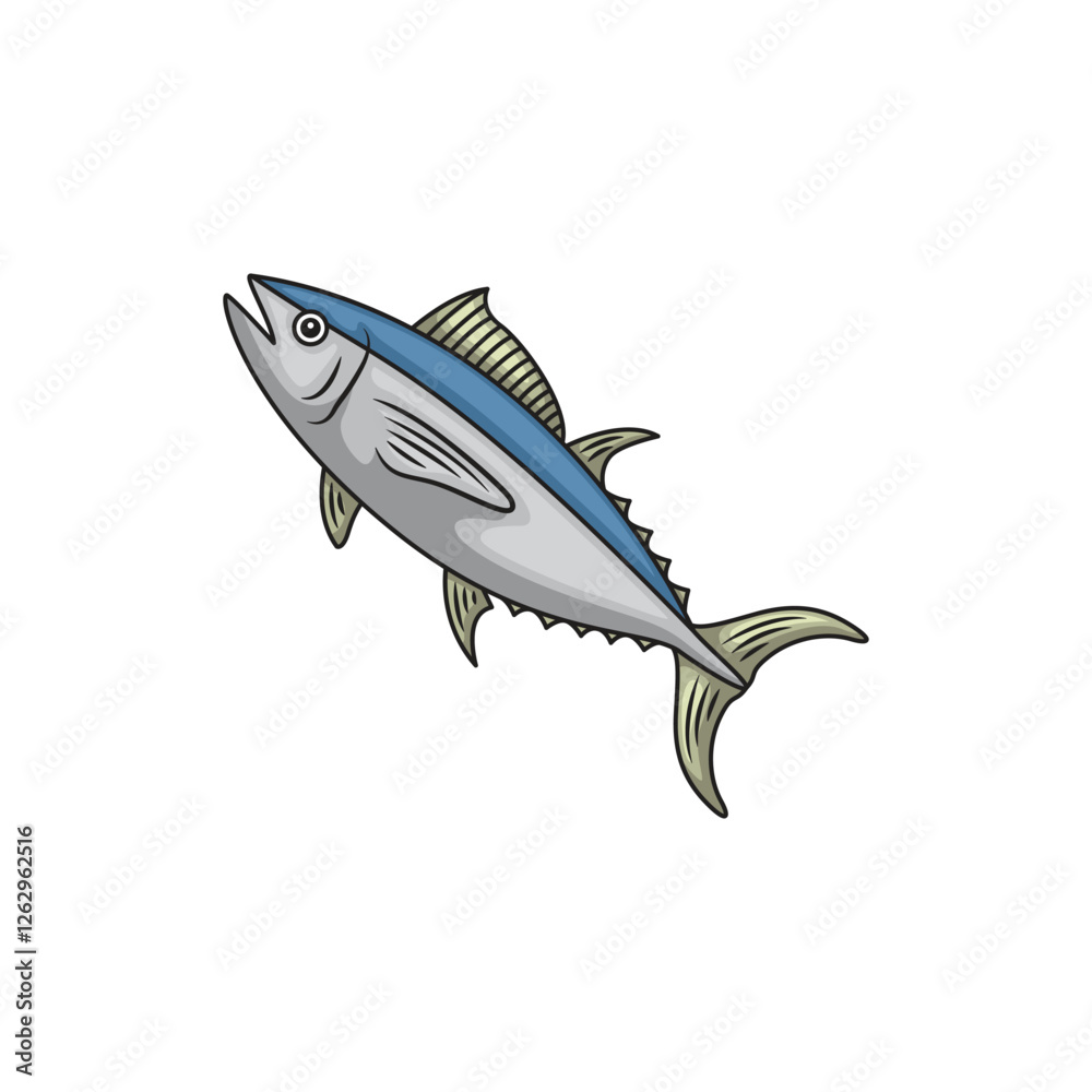 Fototapeta premium Icon design tuna. Vector design