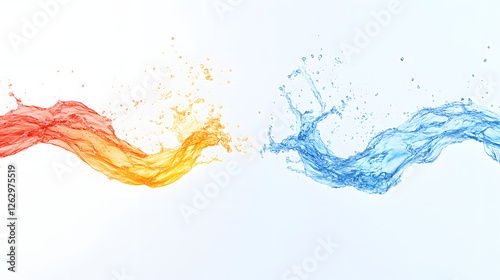 Wallpaper Mural Vibrant colors of red, yellow, and blue paint splashing on a white background, symbolizing creativity, energy, and artistic expression in a dynamic abstract composition.

 Torontodigital.ca