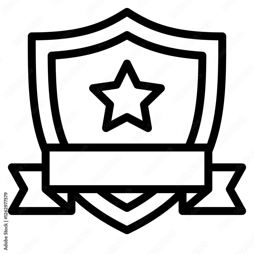Guaranteed or certified medal badge line icon. Warranty badge. Secure approval check symbol collection - stock vector Guaranteed or certified medal badge line icon. Warranty badge. Secure approval check symbol collection - stock vector