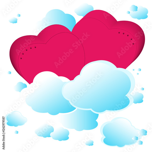 Hearts cloud