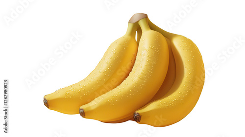 banana isolated on transparent background