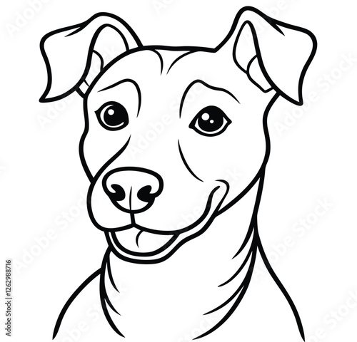 The swift fabled dog head icon on black and white background vector image logo art silhouette tattoo design illustration