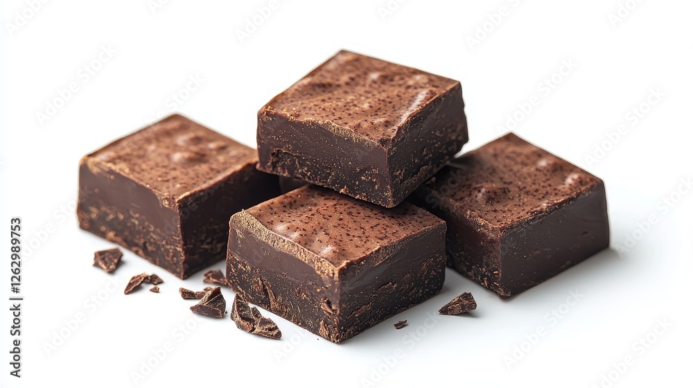 Indulge in handmade fudge snacks gourmet chocolate fudge elegant treats sweet delights close-up view