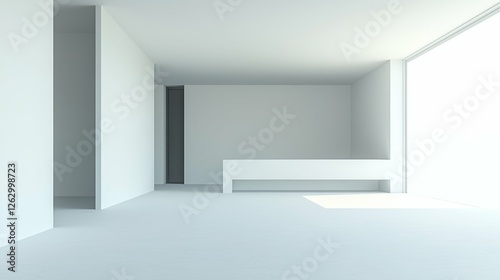 Wallpaper Mural Minimalist Interior Design with White Walls and Abundant Natural Light Torontodigital.ca