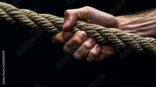 Powerful Hand Gripping Thick Rope Strength Determination and Control Concept