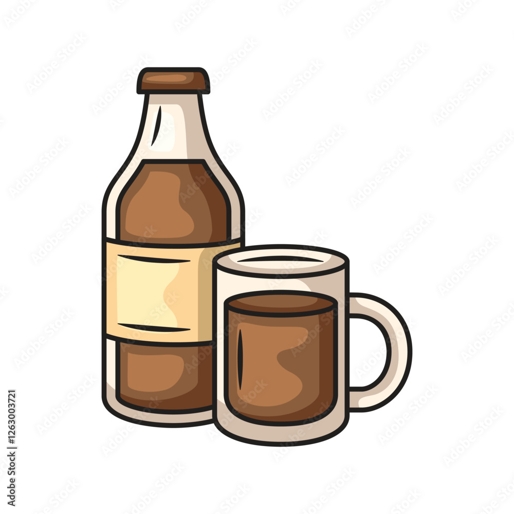 Icon design chocolate drink. Vector design Icon design chocolate drink. Vector design