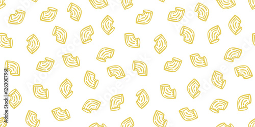 Macaroni Pasta Pattern background. Seamless Pattern Macaroni background. pasta pattern background.