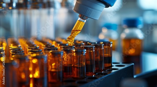 Close-up view of pharmaceutical ingredients being carefully measured and mixed in a laboratory setting, showcasing the precision and attention to detail in the process.