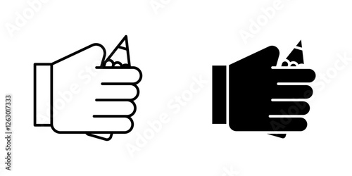 Self expression vectors icons set in filled and strokes on white background