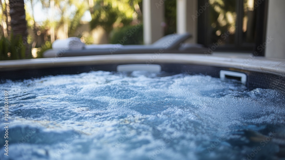 A sleek plunge pool with powerful jets and a built-in seating ledge, perfect for relaxation and hydrotherapy. A sleek plunge pool with powerful jets and a built-in seating ledge, perfect for relaxation and hydrotherapy.