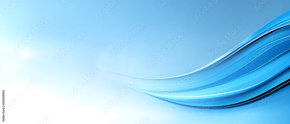 Fototapeta premium Abstract Blue Wave Design Modern Background Image sea sky art curve 