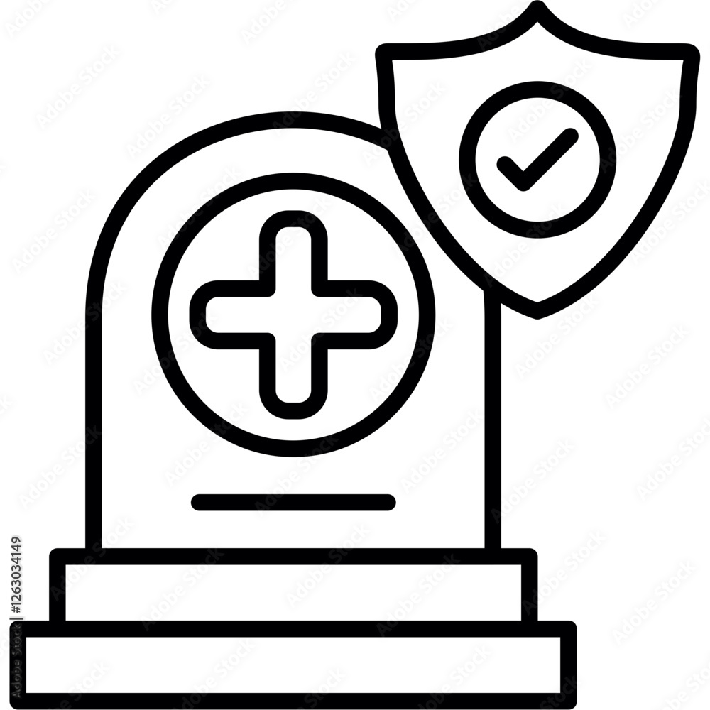 Death Insurance Icon Death Insurance Icon