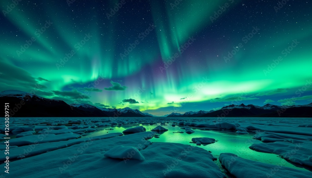 Naklejka premium Fantasy sunrise over the ocean with moon and stars