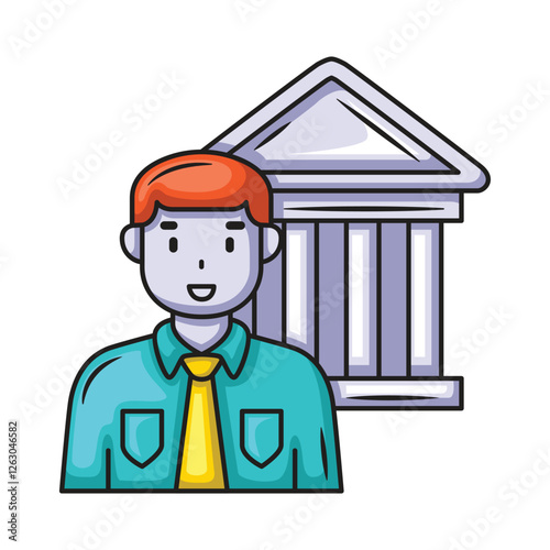 Banker icon design. Banker vector