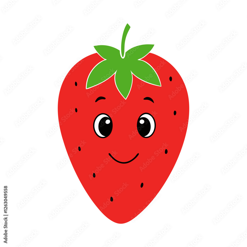 Obraz premium strawberry isolated on white background