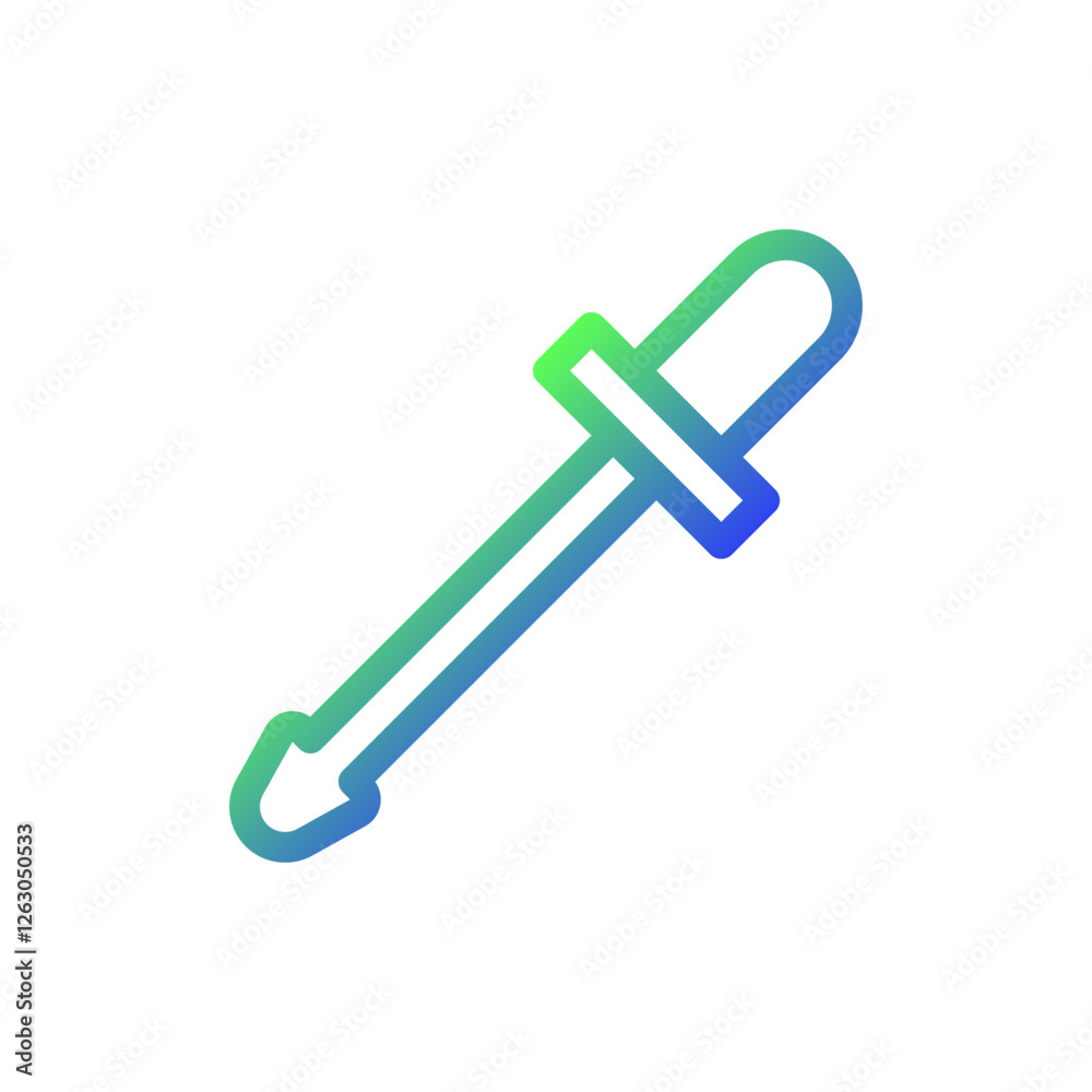 Gradient Pipette Tool Symbol for Precise Drops Gradient Pipette Tool Symbol for Precise Drops