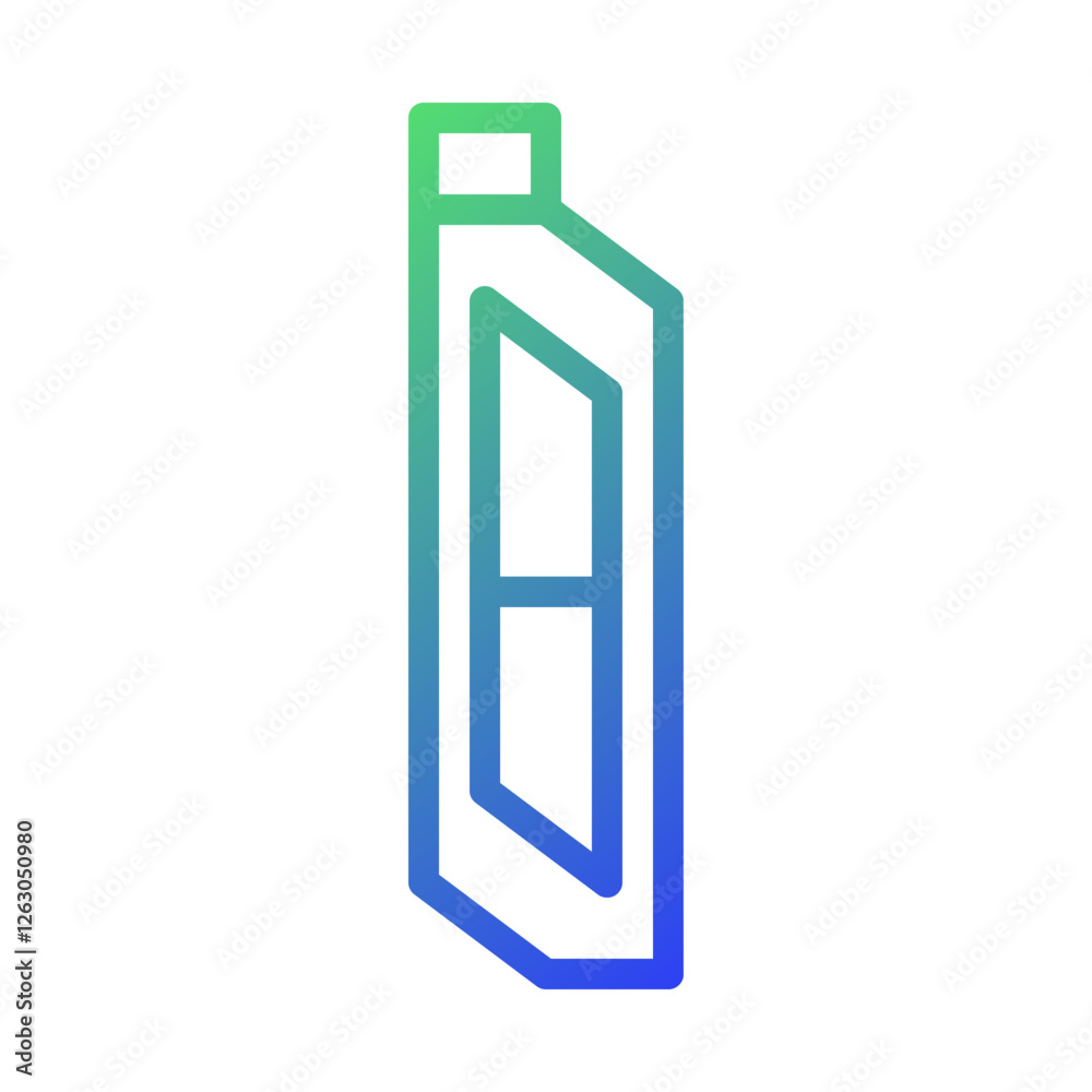 Gradient Lube Oil Bottle Outline Icon Design Gradient Lube Oil Bottle Outline Icon Design