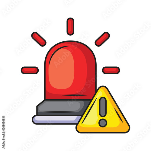 Fire alarm icon design. Fire alarm vector