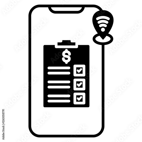 Invoice tracking icon	