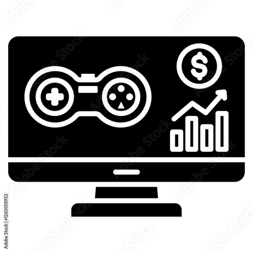 Finance gamification icon	
