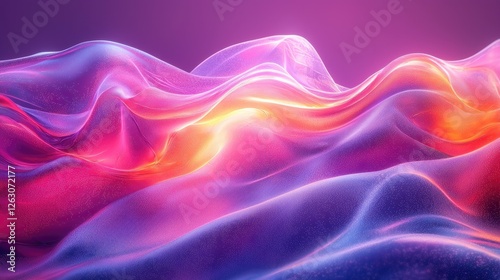 Wallpaper Mural Abstract Colorful Waves Flowing Dynamically Torontodigital.ca