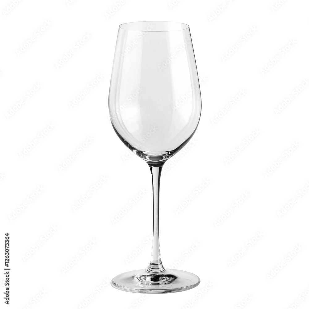 Elegant wine glass with tall stem and wide bowl, perfect for serving red or white wine. Ideal for formal dining or special occasions Elegant wine glass with tall stem and wide bowl, perfect for serving red or white wine. Ideal for formal dining or special occasions