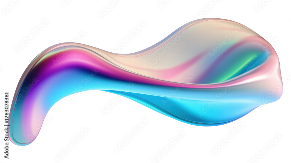 Fototapeta premium Abstract Colorful Fluid Shapes with Smooth Gradient and Translucent Background