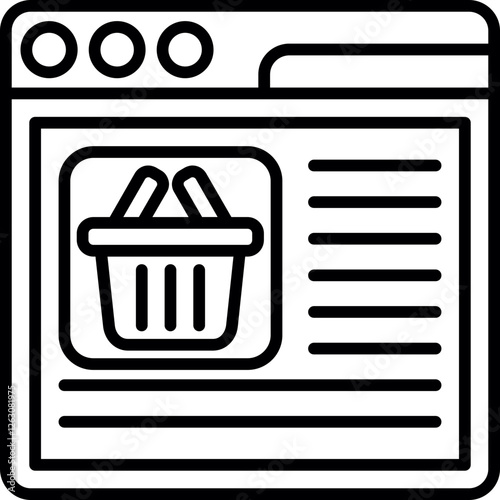 Website Shop Icon