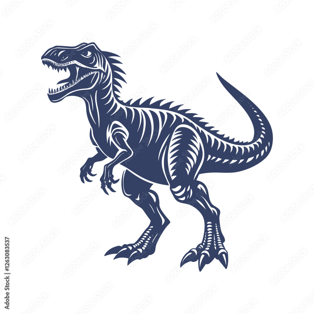 Dinosaur Silhouette Vector Illustration Dinosaur Silhouette Vector Illustration
