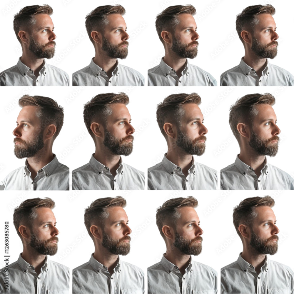 set of different facial expressions set of different facial expressions