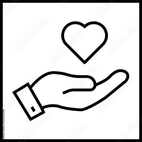 Giving Hands Icon Design