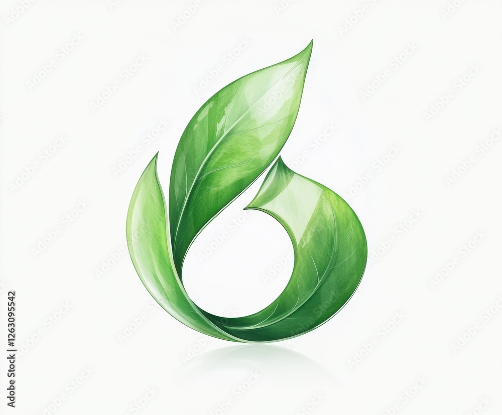Ecofriendly logo on highdefinition white background 8K quality Ecofriendly logo on highdefinition white background 8K quality