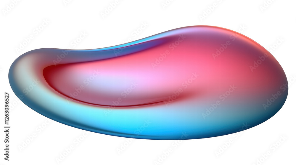 Colorful Abstract Wave Shape with Smooth Gradient on Transparent Background Colorful Abstract Wave Shape with Smooth Gradient on Transparent Background