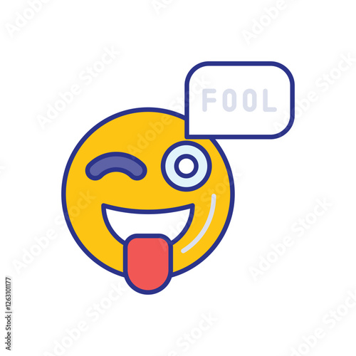 Joke icon vector stock illustration