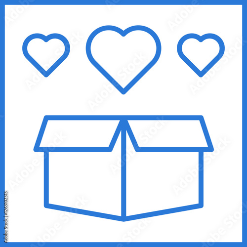 Donation Box Icon Design