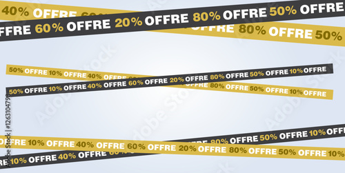 Bannière bandeau offre promotion vente soldes