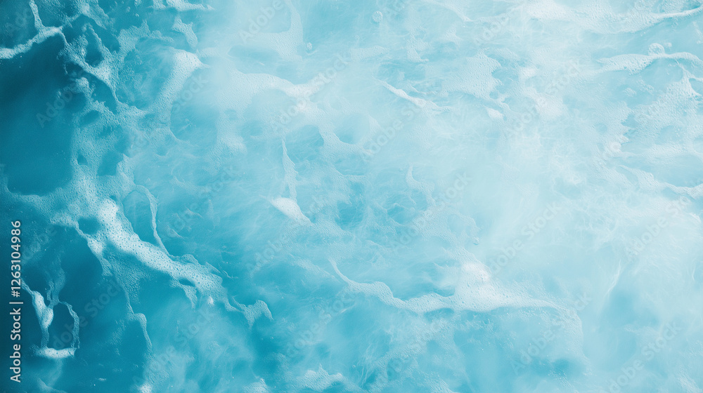Obraz premium A close-up of a paint roller applying a smooth coat of pastel blue on a wall, with soft lighting accentuating the fresh texture of the paint.