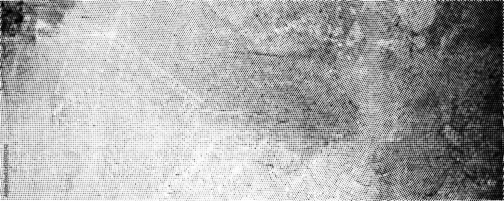 Background featuring horizontal halftone pattern with grunge texture, scratches, and scuffs on a wall surface, creating a vintage appearance and distressed aesthetic.