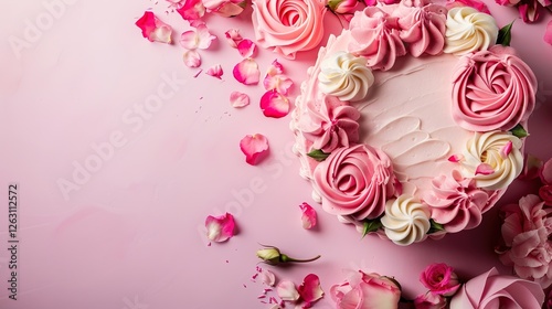 Women's Day: In the Sweet Fragrance of the Cake Background, Unleashing Women's Gentle and Splendid Elegance photo