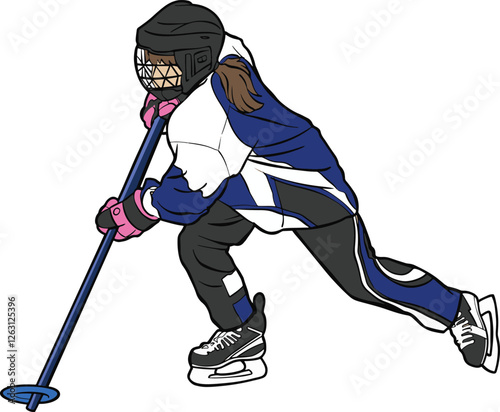 ringette athlete girl sport player