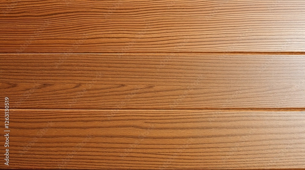 Naklejka premium Weathered oak plank with pronounced grain and texture. Harsh lighting accentuates deep brown tones and creates sharp shadows.