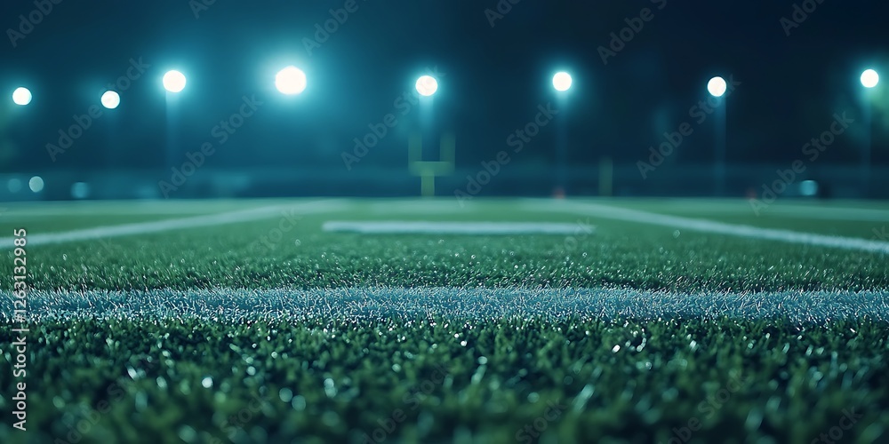 custom made wallpaper toronto digitalBlurred Football Field with Stadium Lights at Night Creating an Atmospheric Sports Background
