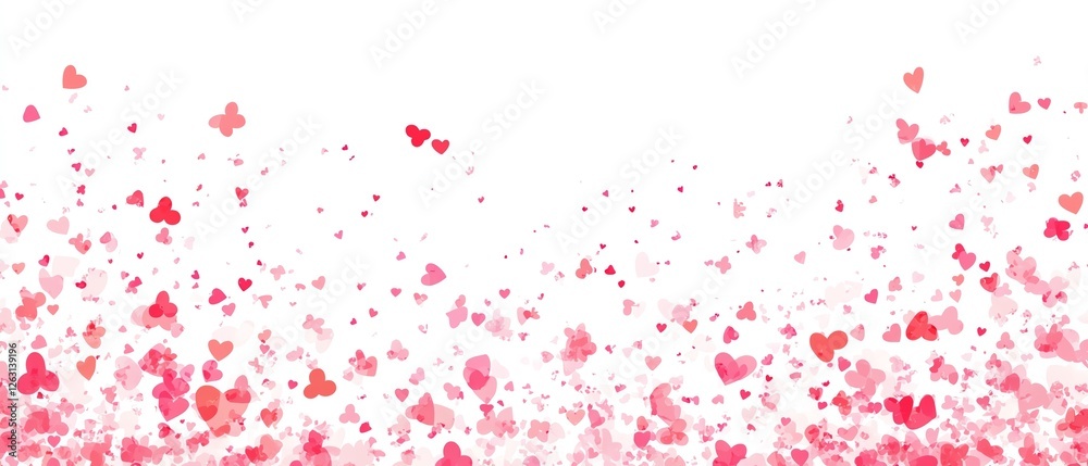 Clean white with tiny pink flowers Valentine's day Background Clean white with tiny pink flowers Valentine's day Background