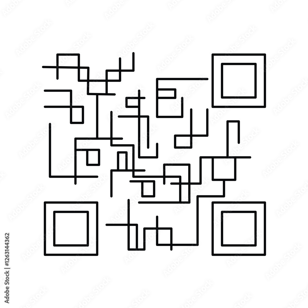 barcode lineal icon with white background vector stock illustration barcode lineal icon with white background vector stock illustration