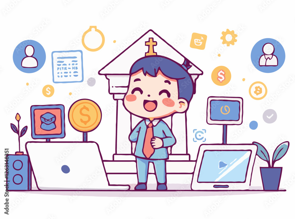 Digital Banking and Financial Technology Concept Digital Banking and Financial Technology Concept