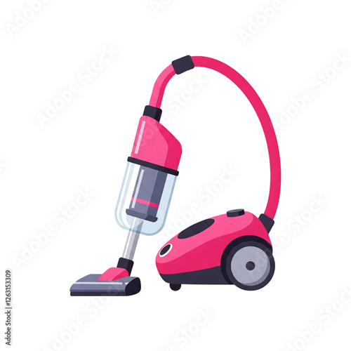 pink dust cleaner, dust removal machine, vacum cleaner photo