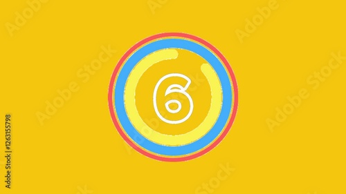Countdown Animation 10 to 0 Abstract Stock Video Background - Concept of speed, wake up, stress, alarm, clock, hourly stock video - includes green screen for chrome key