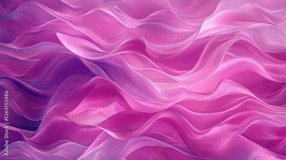 Fototapeta premium Vibrant Flowing Waves of Pink and Purple Abstract Texture