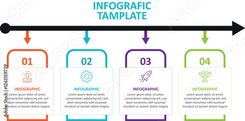 Creative Infographic Template for Startup Growth Strategy with Market Research Insights, Consumer Behavior Trends, and Funding Allocation Breakdown
