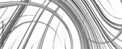 Wallpaper Mural Abstract vector background with waves grunge monochrome texture. Grunge background. black, white gray water wavy shaped silky.  Ink painting hairstyle composition. Swirled and curled stripes and brush Torontodigital.ca